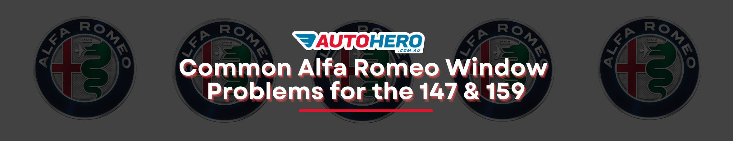 Common Alfa Romeo Window Problems for the 147 & 159